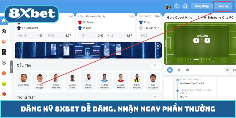 Đăng Ký 8XBET Dễ Dàng, Nhận Ngay Phần Thưởng Hấp Dẫn